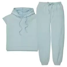 Damen Homewear-Set, Blau, S 36/38