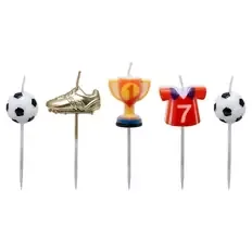 Glückwunschkerzen, Kerzensticks, Fußball