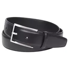 Herren Leder Gürtel, Schwarz, 95 cm