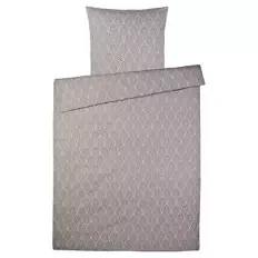 Perkal Bettwäsche 135 x 200 cm, Beige