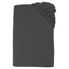 Jersey Spannbetttuch Normalgröße, Dunkelgrau