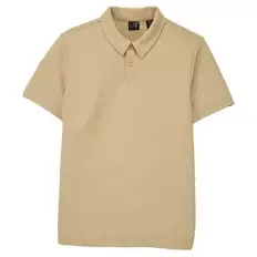 Pikee-Polohemd, Sand, M