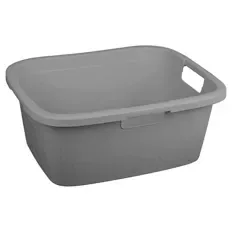 Wäschewanne 32 l, Vollwand, Dunkelgrau