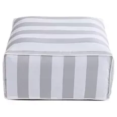 Aufblasbarer Sitzpouf, Streifen Greige