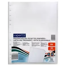 Prospekthülle Transparent 50 Stück, A4