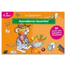 Ausmalkarten, Leo Lausemaus