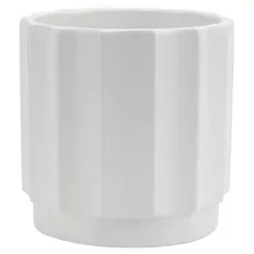 Pflanzgefäß Wellen, Style 1, Weiß Matt