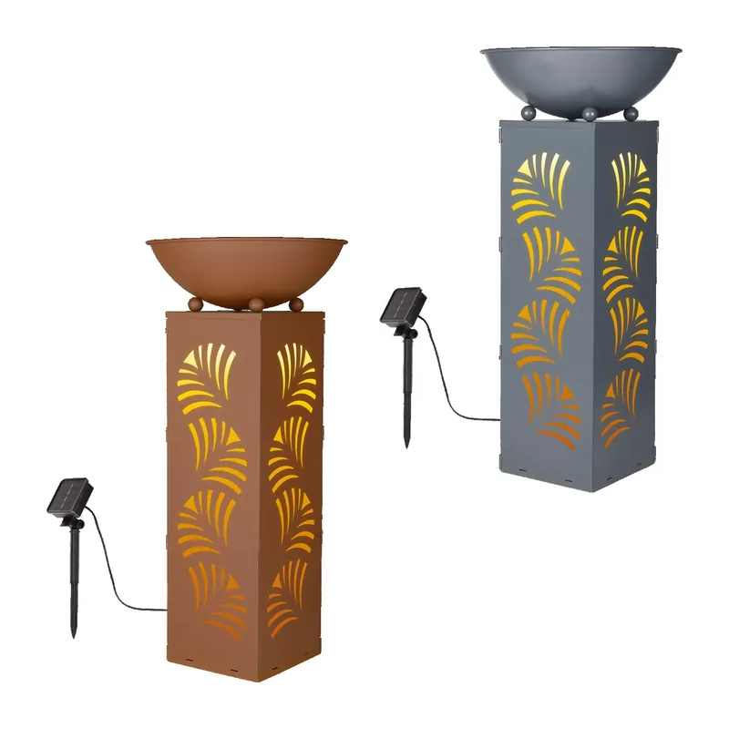 Solar-LED-Pflanzsäule