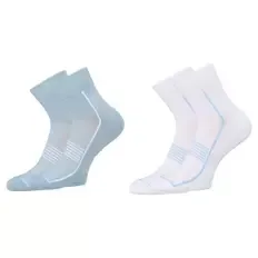 Damen-/Herren-Sportsocken  2er-Pack, Blau/Weiß, 35/38