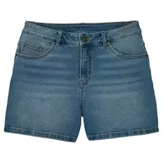 Damen Jeans Shorts, Mittelblau, 36