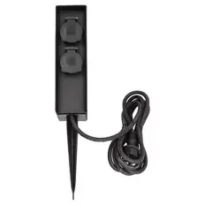 Moderne Gartensteckdose, 4er-Steckdose