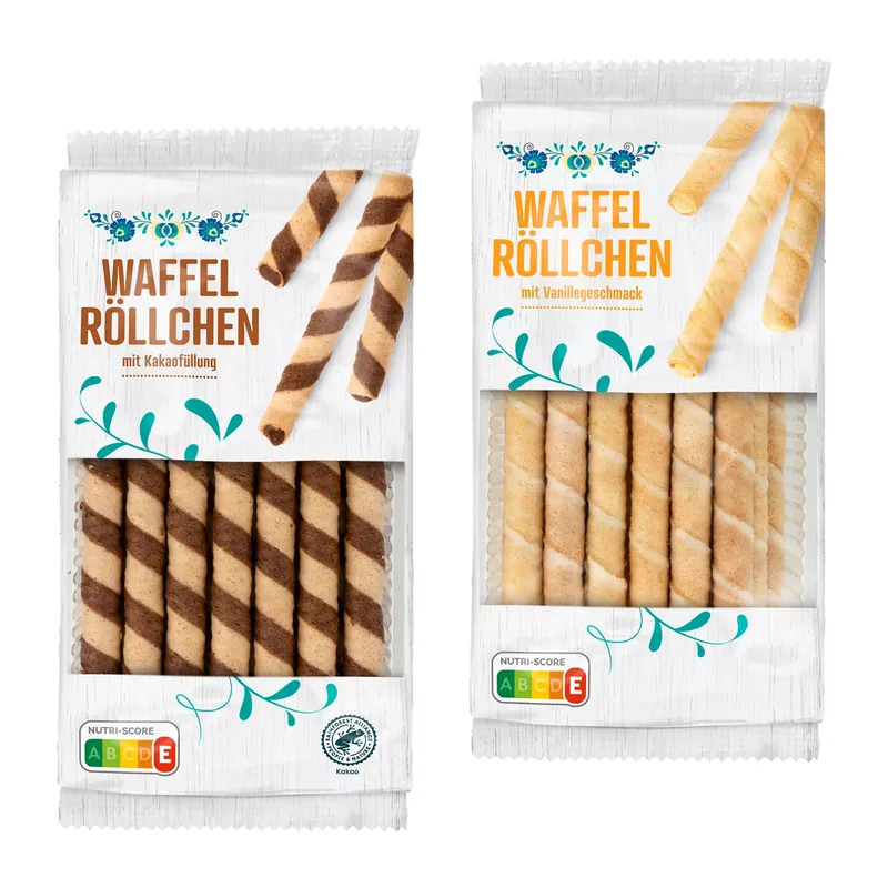 Waffelröllchen