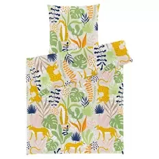 Kinder-Bettwäsche, Dschungel, 135 x 200 cm / 80 x 80 cm