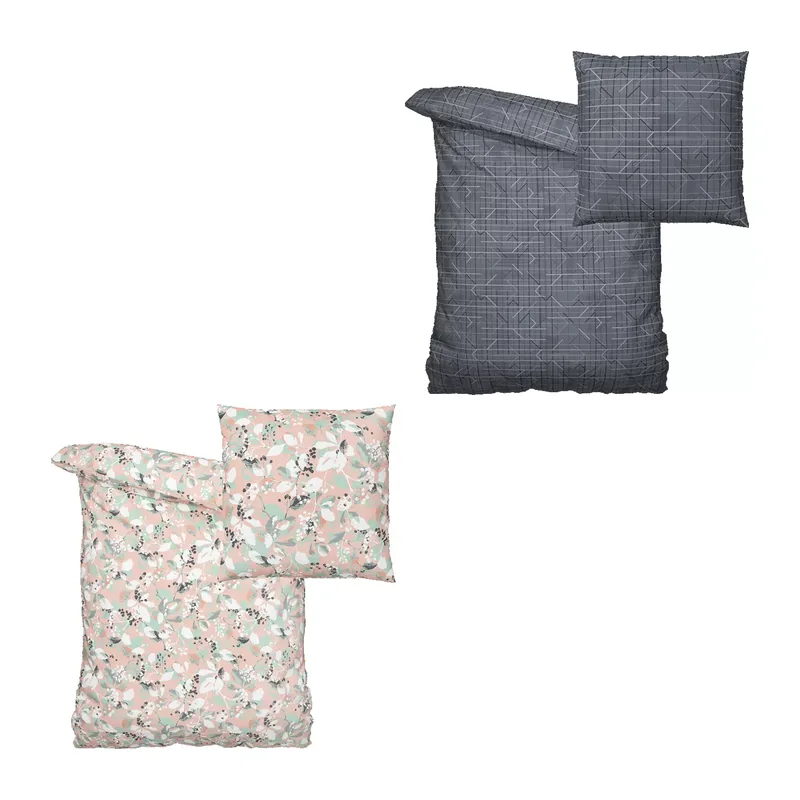 Satin-Bettwäsche, B x L: ca. 155 x 220 cm