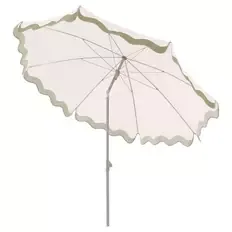 Sonnenschirm, Weiß, Volants