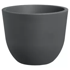 Pflanzgefäß aus Kunststoff, Grau