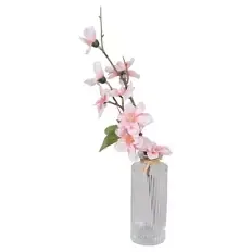Künstlicher Strauß mit Vase, Kirschblüte