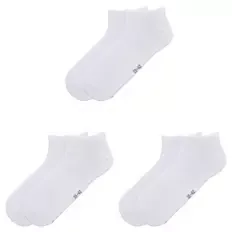 Damen oder Herren Socken 3er-Pack, Weiß, 35/38