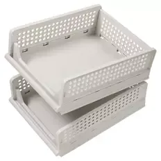 Schrank Organizer 2er-Pack, Gross, Beige