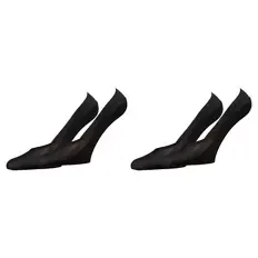 Damen Ballerina-Söckchen 2er-Pack, Schwarz, 35/38