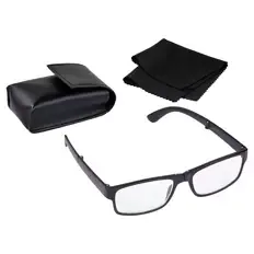 Premium-Lesebrille, Faltbar, Schwarz, 1.5