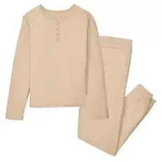 Damen Pyjama, Hellbeige, S 36/38