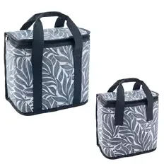 Kühltasche 2er-Set, Allover-Print Blau