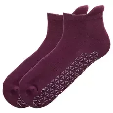 Yoga Socken, Low Cut Lila, 35/38