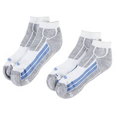 Damen oder Herren Socken 2er-Pack, Low Cut, Weiß, 35/38