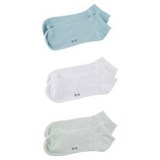 Damen oder Herren Sneaker Socken, Grün/Weiß/Blau, 35/38