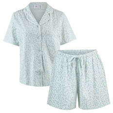 Damen Pyjama, Blau, S 36/38