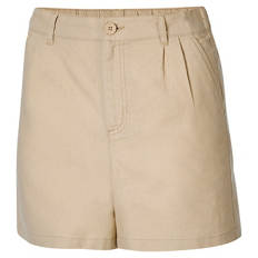 Damen-Shorts aus Leinen/Baumwolle, Braun, S 36/38