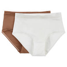 Damen Unterwäsche, Weiß/Braun, S 36/38
