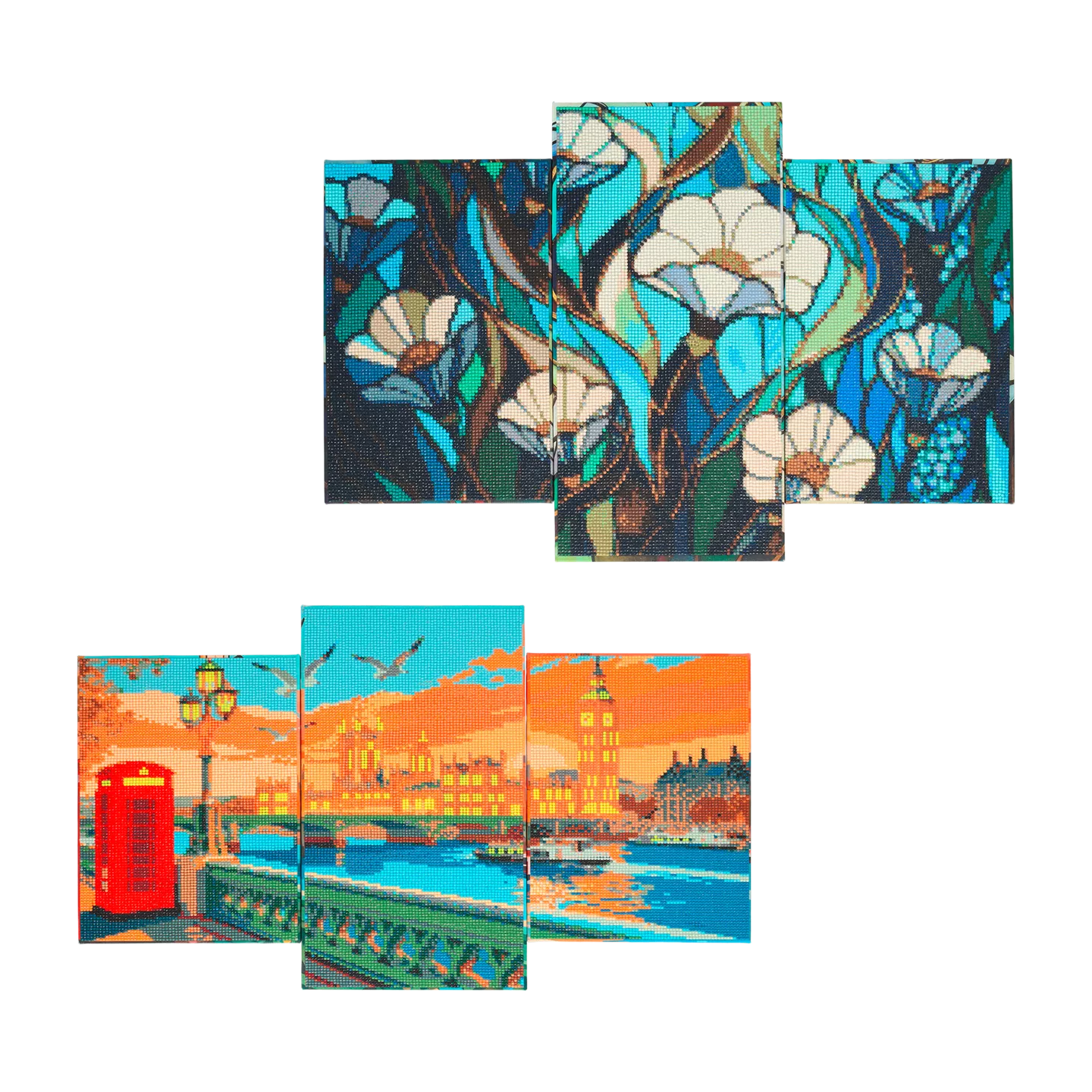 Diamond-Painting-Leinwand-Set