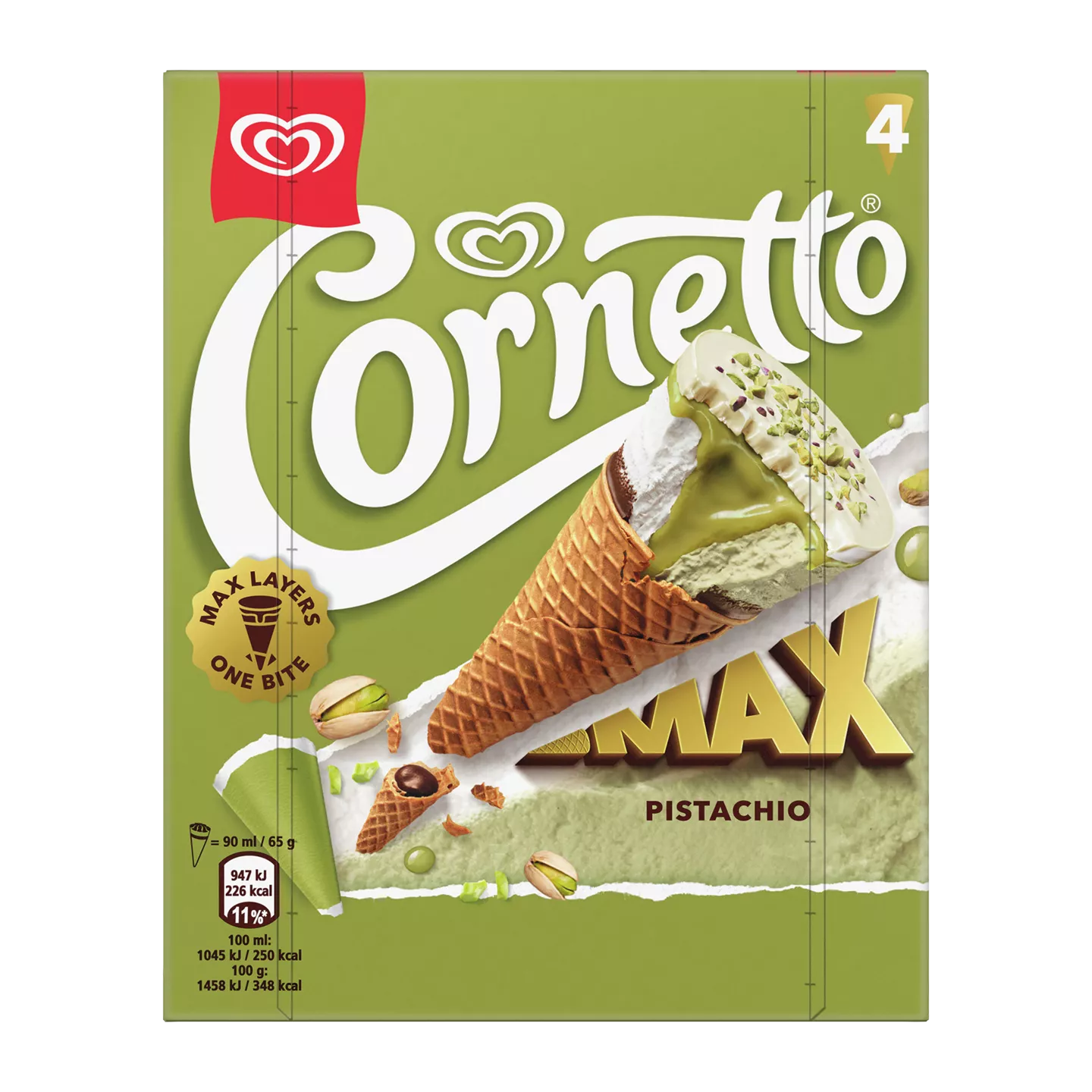 Cornetto-Eis Pistazie