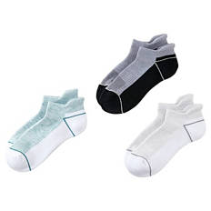 Damen- und Herren-Fitnesssocken, Kurz, Weiß/Grün/Schwarz, 35/38