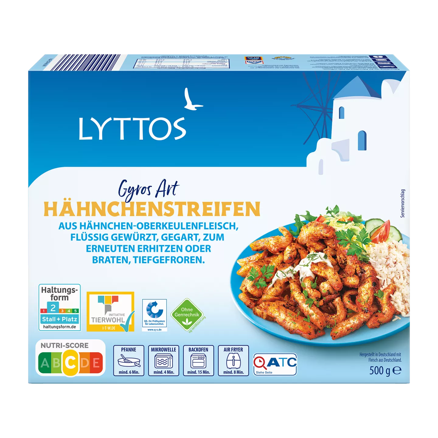 Hähnchenstreifen Gyros Art