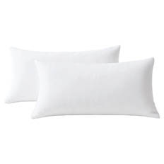 Jersey Kissenbezug, 2er-Pack, Weiß
