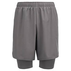 Lauf-Shorts, Männer, Grau, M 48/50