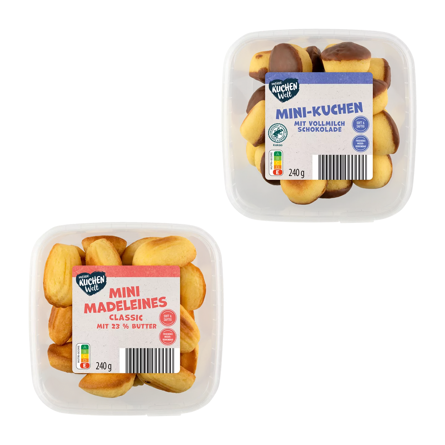 Mini-Madeleines / -Kuchen