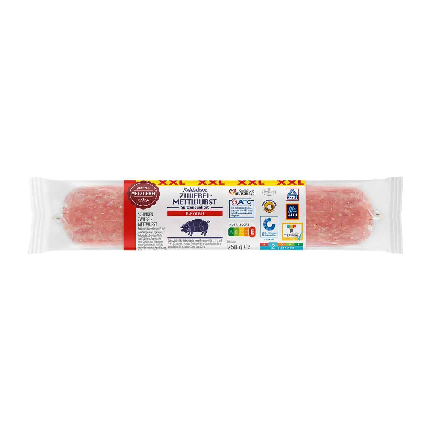 Schinken-Zwiebelmettwurst XXL