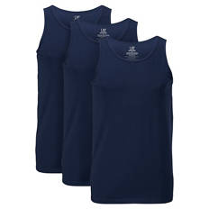 Herren Tanktop, 3er-Pack, Marineblau, M