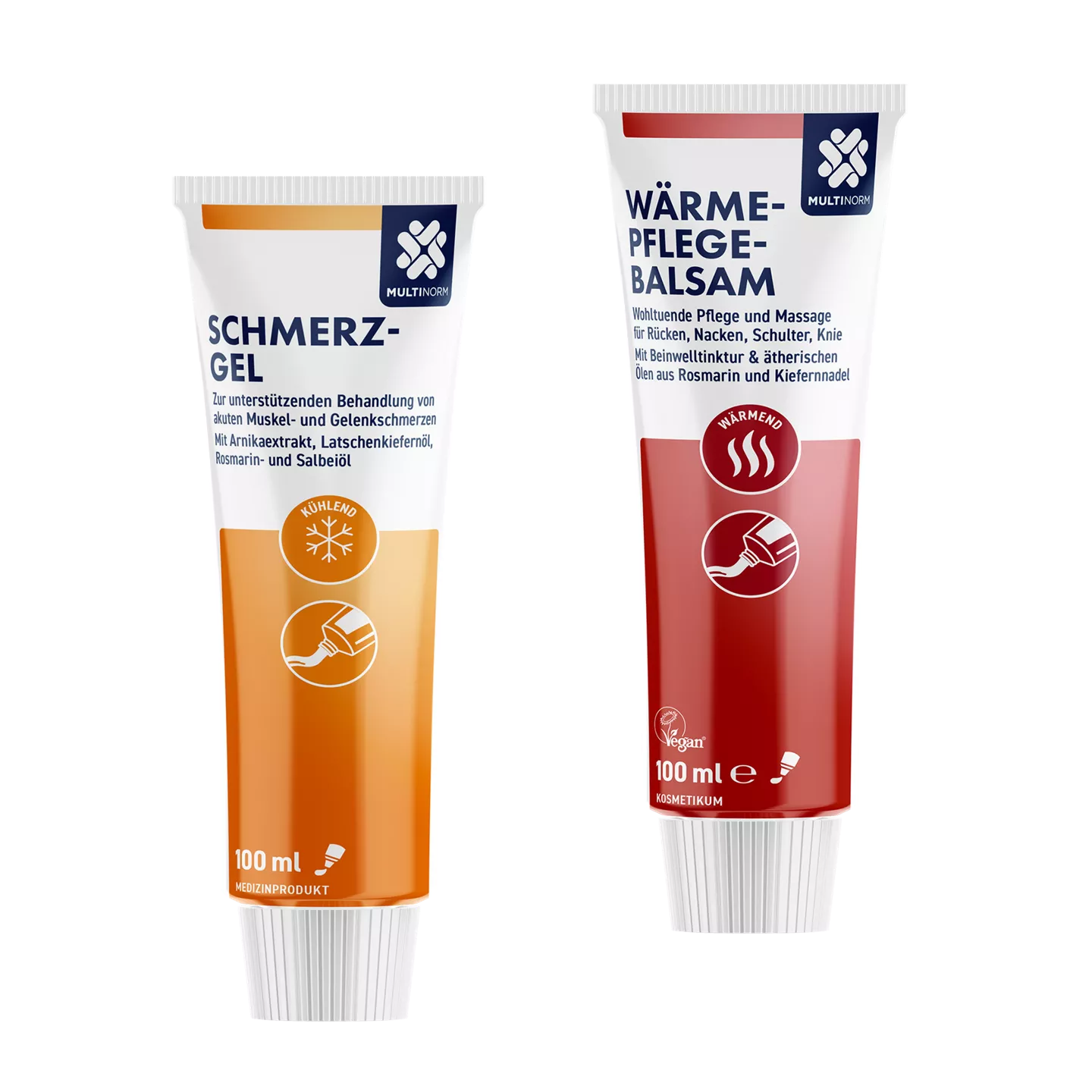 Schmerzgel / Wärme-Pflege-Balsam / Muskel-aktiv-Fluid
