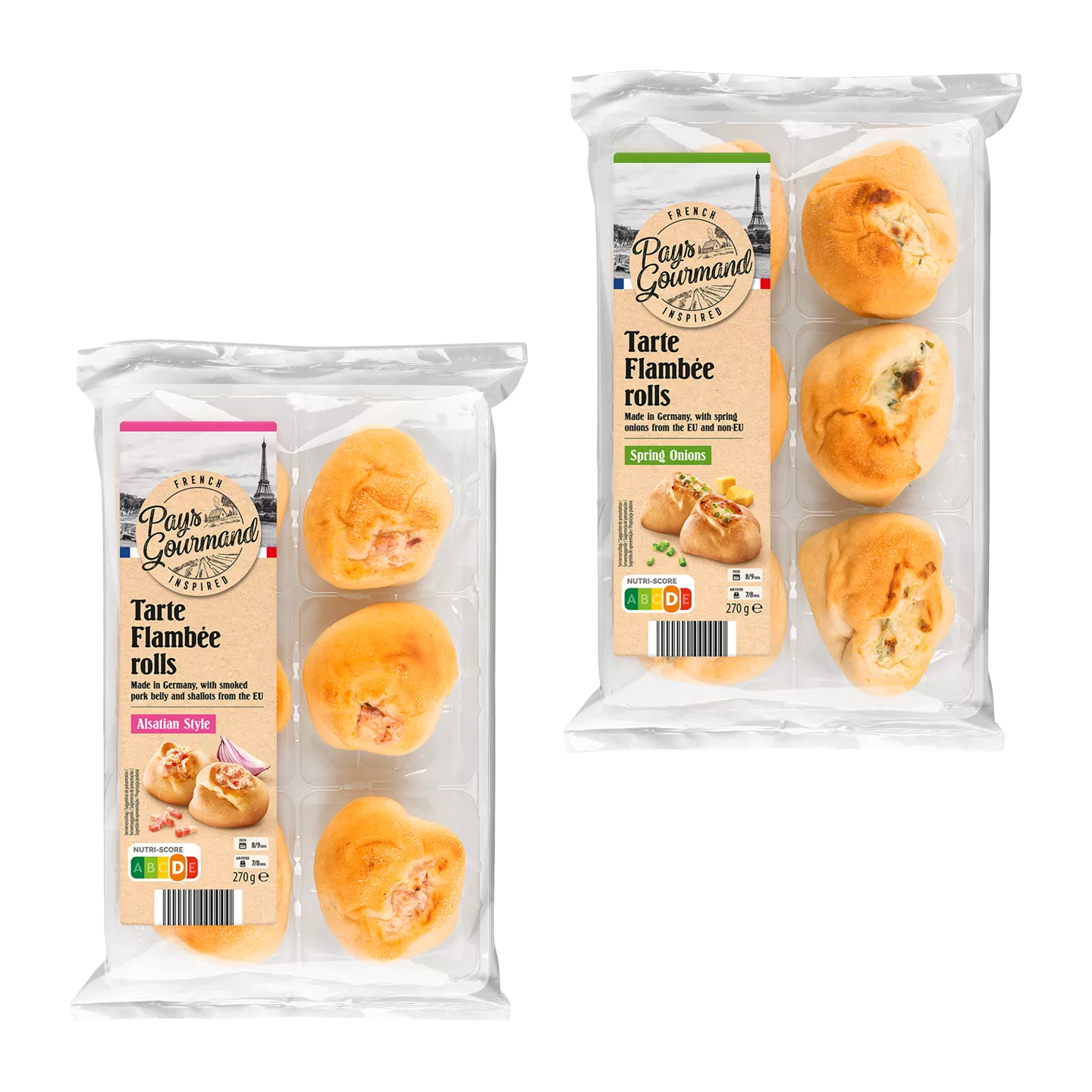 Flammkuchenschnecken