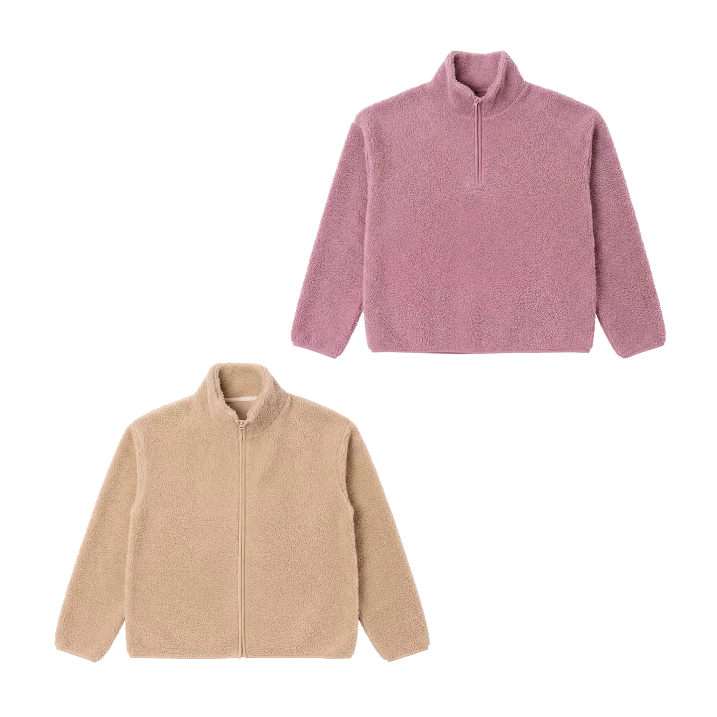 Sherpa-Fleecejacke / -Pullover für Damen