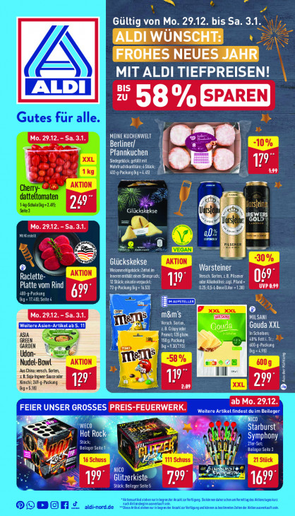 Aldi Nord Prospekt 29.12.2025