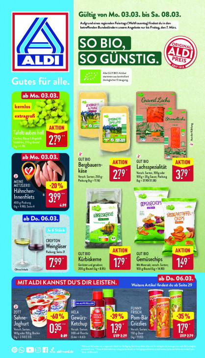 Aldi Nord Prospekt 07.03.2025