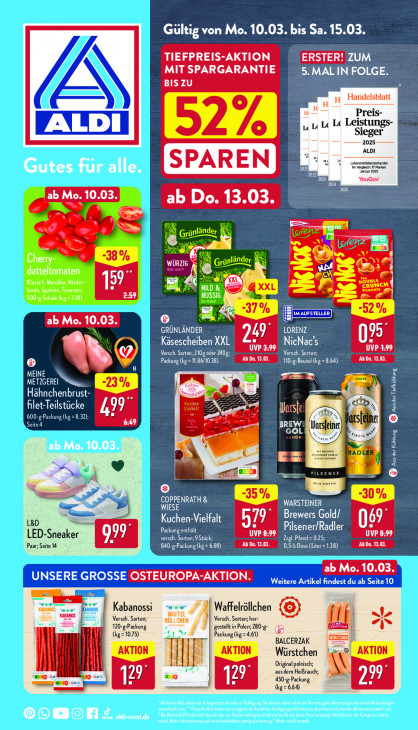Aldi Nord Prospekt 13.03.2025