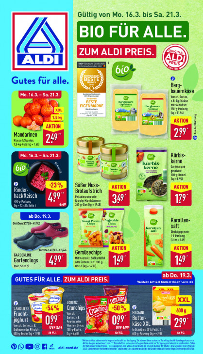 Aldi Nord Prospekt 19.03.2026
