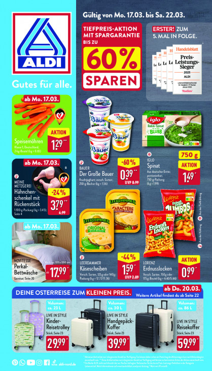 Aldi Nord Prospekt 20.03.2025